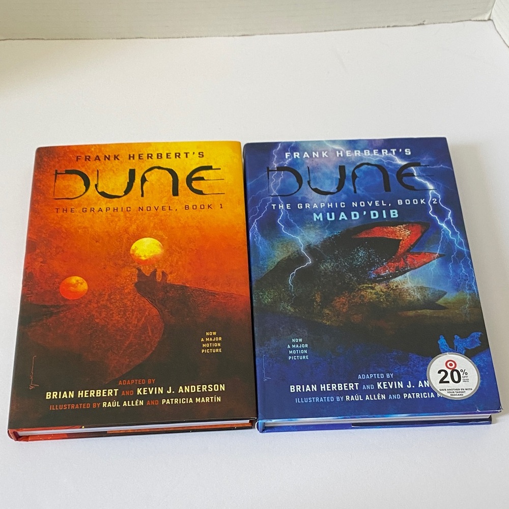 Set of 2 Dune Graphic Novel Hardcover Books